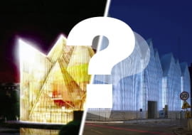 Filharmonia w Gandawie (Claus and Kaan Architecten), mat. pracowni / Filharmonia w Szczecinie (Barozzi Veiga), fot. Dariusz Gorajski