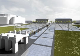 Tak będzie wyglądał po remoncie pl. Piłsudskiego. Projekt powstał w pracowni OCA Architekci