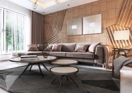 Nowoczesna boazeria w wystroju wnętrz