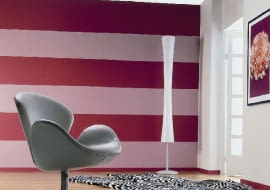 Ta prosta technika znajduje zastosowanie w pomieszczeniach, w których dolne partie ścian szybciej się brudzą lub gdy chcemy je wyróżnić innym kolorem, np. w pokoju dziecka.