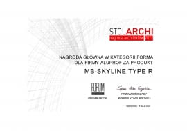 System MB-Skyline Type R od Aluprof z nagrodą Stol Archi 2022