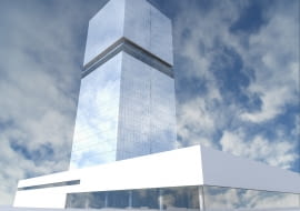 Krakowski "szkieletor" jako biała wieża