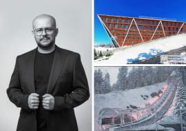 Przemek Gawęda z pracowni Archigeum z tytułem Architect of The Year Awards 2023 za dwa projekty