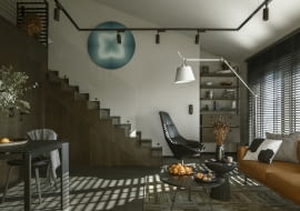 Dwupoziomowe 60-metrowe mieszkanie w Krakowie