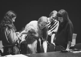 Próba do spektaklu NONFICTION w Narodowym Starym Teatrze