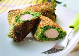 Roladki ze szpinakiem.