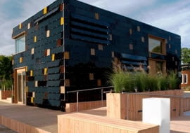 niemcy, kostka, konkurs, budownictwo zrównoważone, ekologia, waszyngton, elewacja, dom jednorodzinny