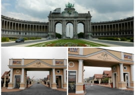 Łuk Triumfalny w Cinquantenaire i podwarszawski łuk w Kaputach