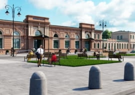 Wizualizacje Dworca Kolejowego w Białymstoku po remoncie