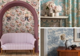 Toile de jouy - modny wzór na tkaninie lub tapecie