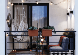 Balkon w stylu miejskim