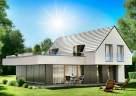 Dachówka betonowa Teviva TermoComfort, kolor grafitowy