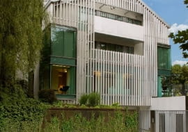 dom z lodu, dom jednorodzinny, elewacja, nowoczesny dom