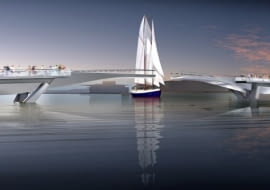 Zwycięski projekt mostu w Kopenhadze pracowni Bednarski Studio.