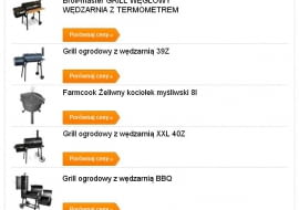 Ranking najczęściej kupowanych grilli przez wyszukiwarkę okazje.info.pl