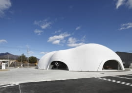 blob, japonia, pawilon, restauracja, architektura organiczna