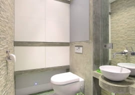 łazienka, ściany w łazience, aranżacja łazienki