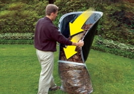 Zbieranie liści do worków