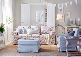 EKTORP, bawełna, 218 x 88 cm, wys. 88 cm, 1299 zł, IKEA