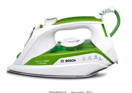 ŻELAZKA: Bosch TDA502411E, 2400 W, stopa ceramiczna, wyrzut pary 40 g/min, uderzenie pary 180 g/min, funkcja eco, blokada kapania, spryskiwacz, automatyczne wyłączanie, zbiornik na wodę 350 ml, 319 zł