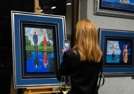 Wernisaż wystawy "Desire" Rafała Olbińskiego w Krakowie