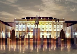 Wizualizacje Pomnika Światła - niemożliwe do uzyskania bez mgły lub dymu