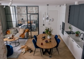 Mieszkanie na wynajem w Krakowie - projekt pracowni MIKOŁAJSKASTUDIO