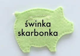 Filcowa świnka skarbonka