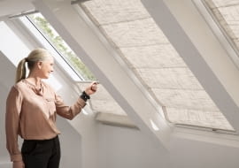 rolety, okna dachowe, poddasze