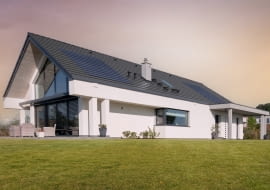 Dachówka betonowa Braas Teviva, kolor czarny 2