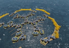 Projekt Pływającego miasta - 'Storm Makes Sense of Shelter', autor: Simon Nummy