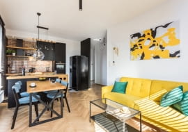 Salon z aneksem kuchennym