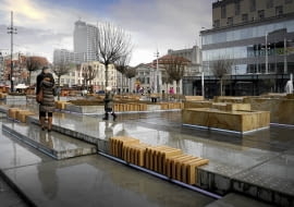 1.04.2015 Katowice . Rynek po remoncie . Fot. Grzegorz Celejewski / Agencja Gazeta