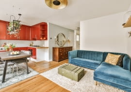 Salon z jadalnią - aranżacje wnętrz