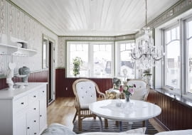 Dom, dom nad morzem, drewniany dom, oryginalny dom