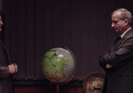 Scena, w której po raz pierwszy można było zobaczyć globus Polski.