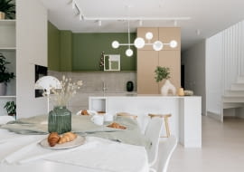 100-metorwy dom dla młodej rodziny z dwójką dzieci