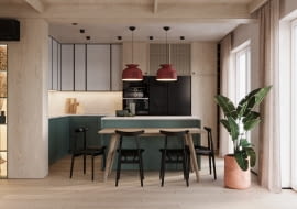 Rodzinny dom pod Krakowem w stylu japandi