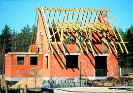 więźba dachowa projekt domu budowa domu konstrukcja dachu dach stromy