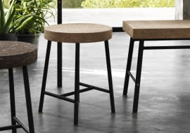Stołki z korkowym siedziskiem, IKEA