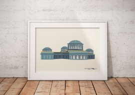 Kto widział modernizm? - cykl grafik przedstawiających budynki wrocławskiej moderny, autorka grafik: Anna Sztromwasser