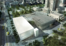 Wizualizacje nowej siedziby Muzeum Sztuki Nowoczesnej i Teatru TR w Warszawie