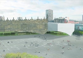 "Spałacyzowane" Muzeum na pl. Defilad