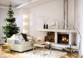 WNETRZA POKOJ SWIETA BOZE NARODZENIE CHOINKA MEBLE