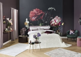 Kwiatowe wzory we wnętrzach