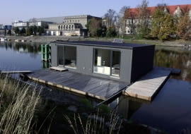dom na wodzie, wrocław, dom, polska, dom modułowy, isola system