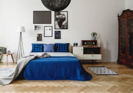 Aranżacja sypialni.