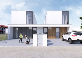 Wizualizacja domu podwójnego