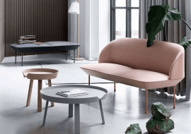 Around Coffee Table Small Stained Dark Brown - Muuto