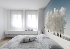 <B>Co prawda zima jeszcze nie nadeszła, ale zainspirowana jej surowym, a zarazem tak pięknym klimatem, firma PIXERS stworzyła serię oddających tę urodę fototapet. Nie da się ukryć, że akurat ta pora roku wygląda szczególnie zjawiskowo - i to nie tylko za oknem, lecz także we wnętrzu.</B> <BR />Białe drzewa - 250 x 200 cm, fototapeta greenpix, 721,86 zł